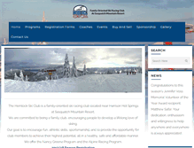 Tablet Screenshot of hemlockskiclub.com